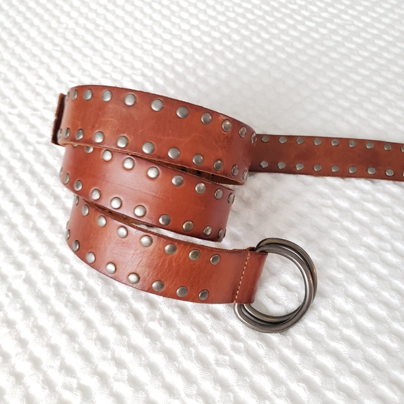 GAP studded camel leather slip belt L #112365 - Picture 2 of 7